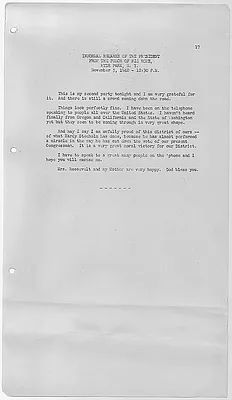Informal Remarks From The Porch Of His Home, Hyde Park, New York