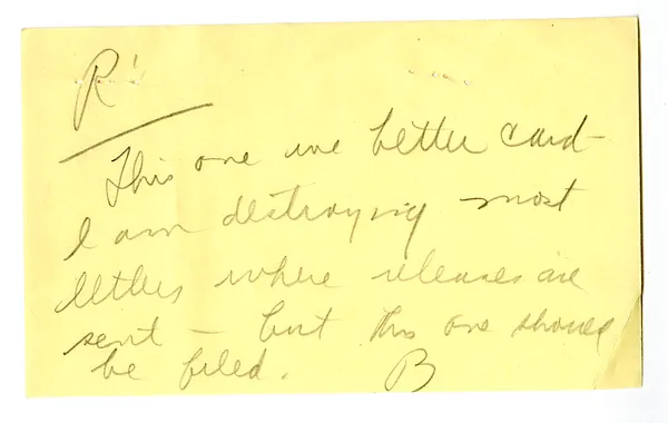 Telegram from Channing Tobias and Walter White