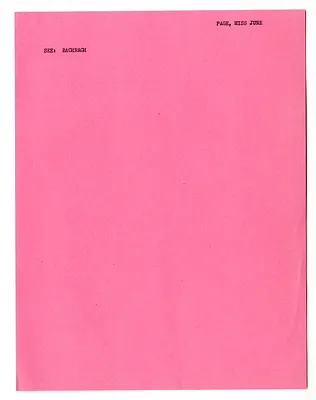 Cross Reference Memorandum