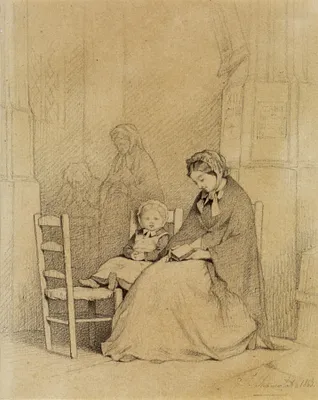 Mother and Child in Church
