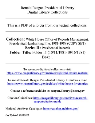 Folder 11 (10/11/1981-10/16/1981)