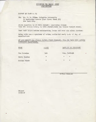 Memorandum to Tom Herndon, Harry Dooley, Herman Viedt, March 19, 1948