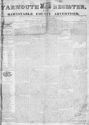 Yarmouth Register, and Barnstable County Advertiser