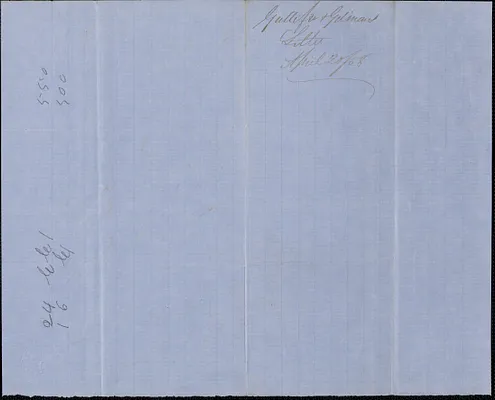 Gullifer and Gilman to W. A. Harrington, 20 April 1858