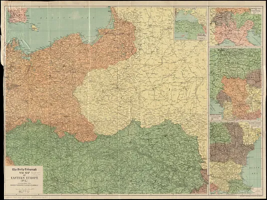 The Daily Telegraph war map of eastern Europe (no. 5)