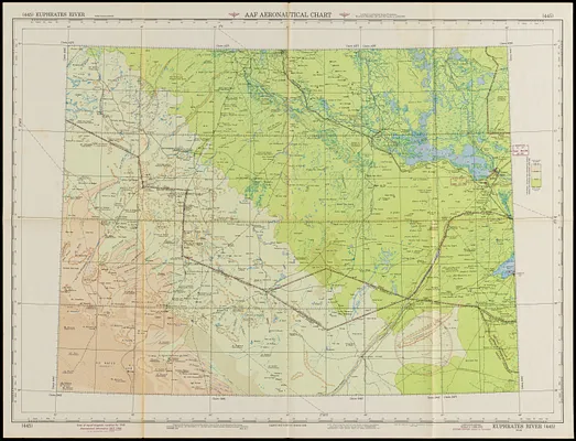 Euphrates River AAF aeronautical chart