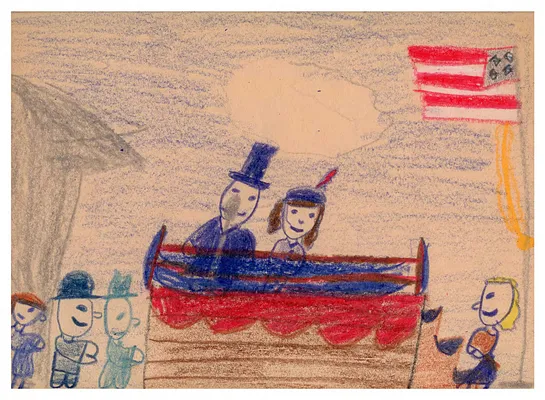 Drawing of the 1953 Inaugural Day Ceremonies