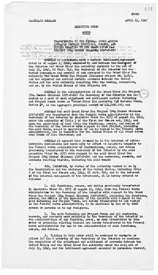 White House Press Release, Executive Order Number 9839