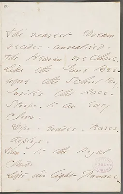 Emily Dickinson, Amherst, Mass., autograph manuscript poem: The nearest Dream recedes unrealized, 1862
