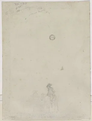 Sketch of Peasants at a Fountain (verso)