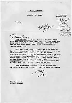 Letter from Richard Nixon to Ronald Reagan