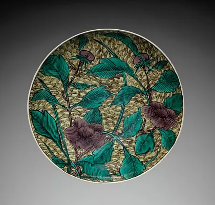 Plate with Peonies