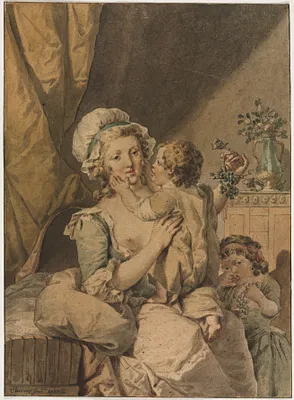 Mother with Two Children
