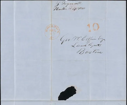 Z. Ingersoll to George Coffin, 25 April 1850