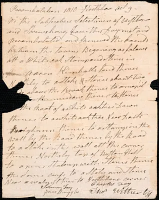 Perambulations of Town Boundary, 1810-1822