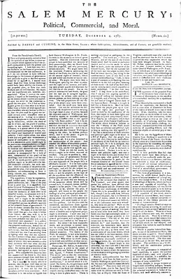 The Salem Mercury: Political, Commercial, and Moral