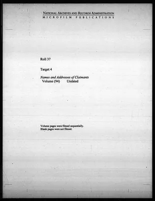 List of Names and Addresses of Claimants from the State of Mississippi