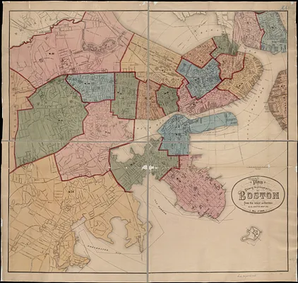 Plan showing the principal portion of Boston
