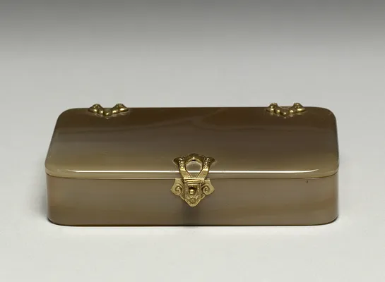 Agate Box with original leather case