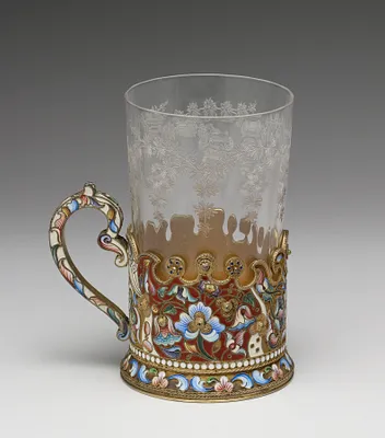 Tea Glass Holder and Glass