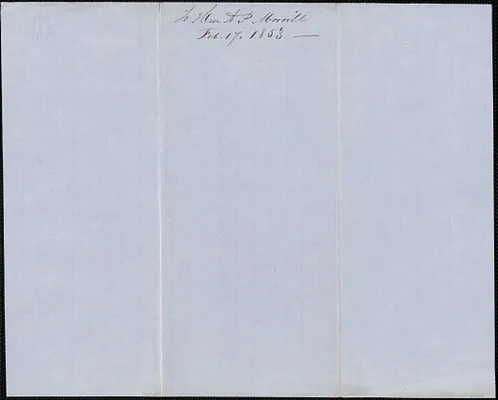 Samuel Warner to Anson P. Morrill, 17 February 1853