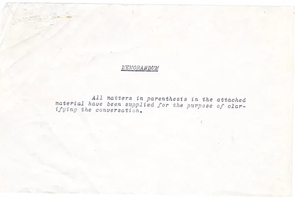 Summaries of Telephone Conversations Between Edward F. Prichard, Jr., Justice Felix Frankfurter, and Isaiah Berlin