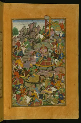 Final Phase of the Battle of Kandahar on the Side of the Murghan Mountain