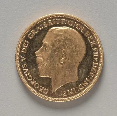 Two Pound Piece: Portrait of King George V (obverse)