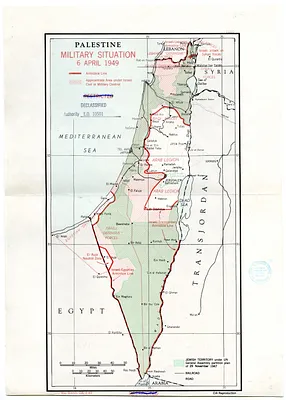 Map, Palestine Military Situation