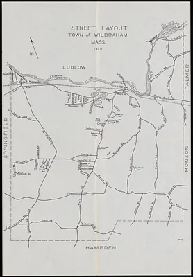 Street layout, town of Wilbraham, Mass.
