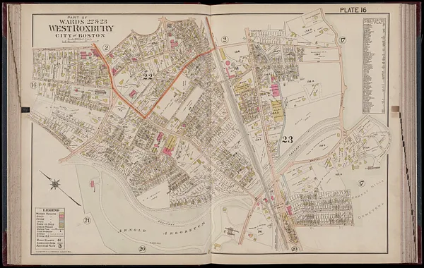 Atlas of Dorchester, West Roxbury and Brighton, city of Boston