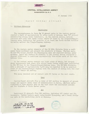 Memorandum, Daily Korean Summary