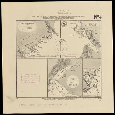 South America, ports in the Strait of Magellan