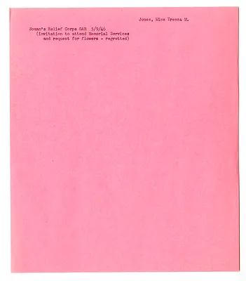 Cross Reference Memorandum