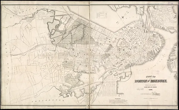 Plan of Boston and Roxbury