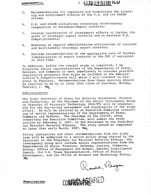 NSSD 7-87 National and Multilateral Strategic Export Control