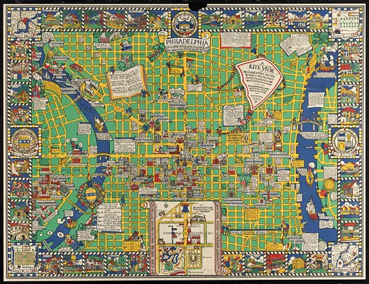A kite view of Philadelphia and the Sesqui Centennial International Exposition