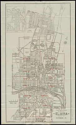 The new map of the City of Elmira