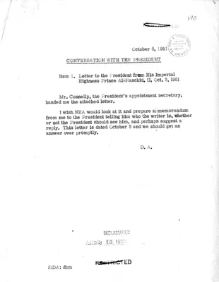 Memorandum of Conversation with Secretary of State Dean Acheson and President Harry S. Truman