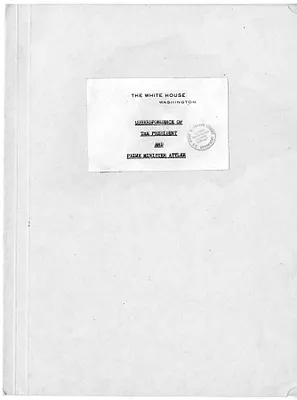 File Unit List - Correspondence of the President and Prime Minister Attlee