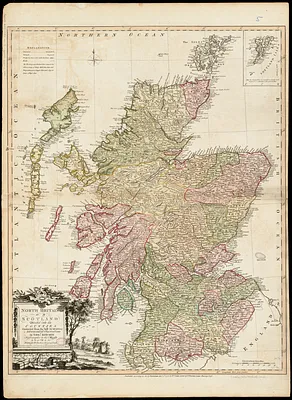 North Britain or Scotland divided into its counties