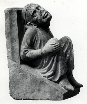 Bracket or Corbel of a Seated Man