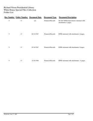 WHSF: Returned, 9-13