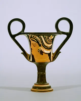Kantharos (Drinking Vessel) with Female Head