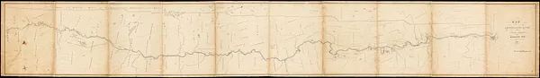 Map of Connecticut River from Barnet Vermont to Hartford Con
