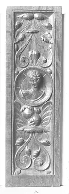 Medallion with bust of woman