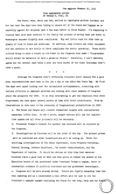 Ford Newsletter, Jan.-March 1952