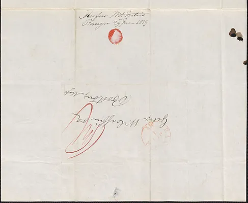 Rufus McIntire to George Coffin, 29 June 1839