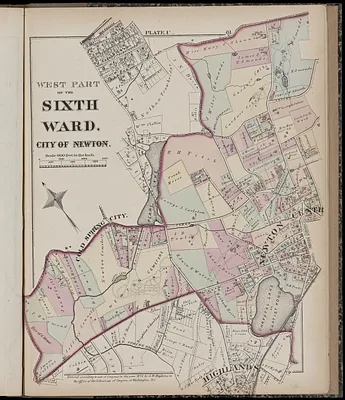 Atlas of the city of Newton, Middlesex Co., Massachusetts