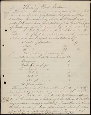 Report- Herring Pond Indians